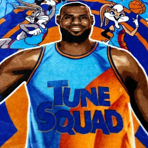 Space jam fleece throw blanket Michael Jordan looney Tunes - Picture 3 of 10